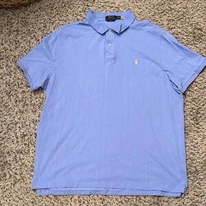 Polo by Ralph Lauren Men's Light Blue/Periwinkle Polo Shirt